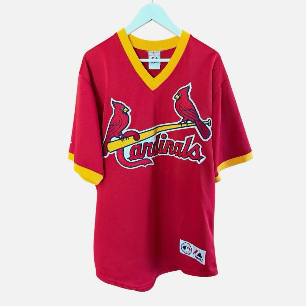 VTG Y2K St Louis Cardinals Albert PUJOLS MLB Baseball Magestic Jersey size L
